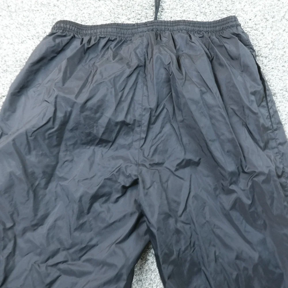 VTG Adidas Pants Mens XL Black Drawstring Warmup Windbreaker Jogger Track 90s